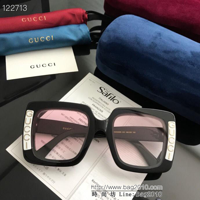 GUCCI古馳 19年春夏新品 GG0556S 方形大框太陽鏡 適合各種臉型 經典太陽鏡  lly1191